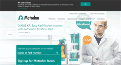 Desktop Screenshot of metrohm.com