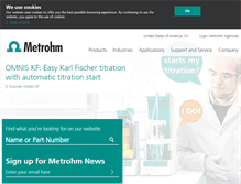 Tablet Screenshot of metrohm.com